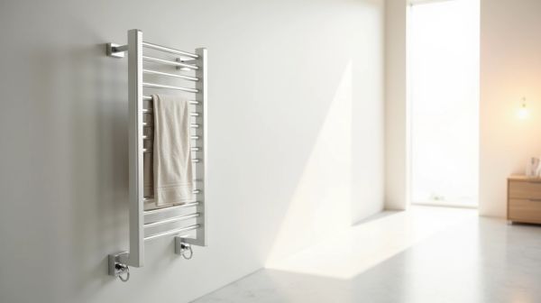 Optimisez votre espace avec un porte-serviettes mural blanc élégant